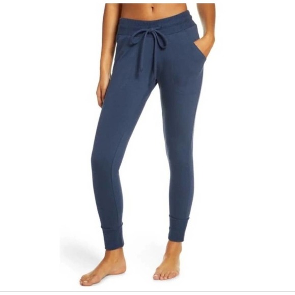 Free People‎ Movement Sunny Skinny Jogger Sweatpants Size Medium Blue - Picture 1 of 16
